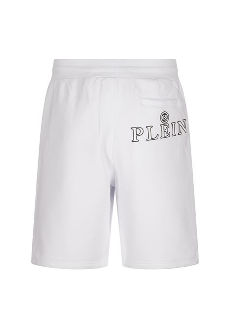 Baggy Fit Shorts Iconic Plein Bianchi PHILIPP PLEIN | PAECMJT2517PTE003N01